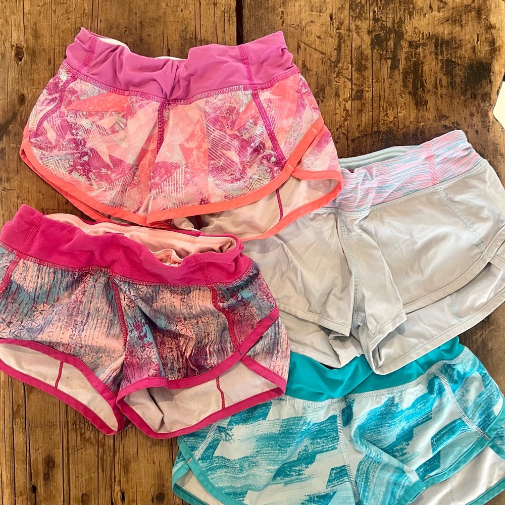 Girls size 8, pink athletic Ivivva shorts